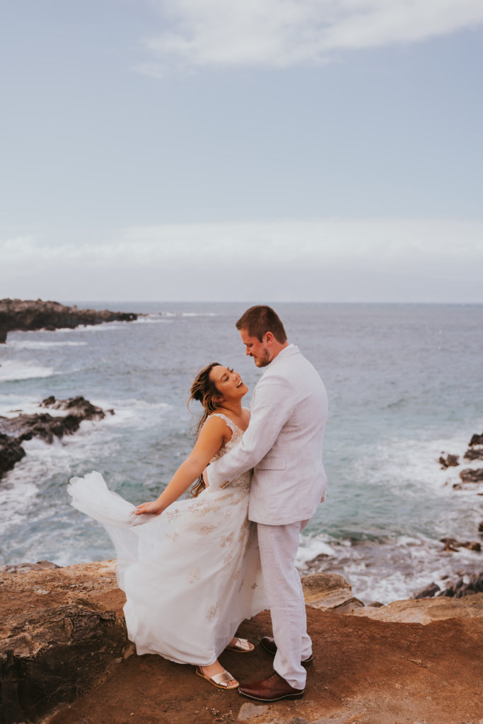 Maui Hawaii Elopement Ironwoods Beach Kapalua, Maui